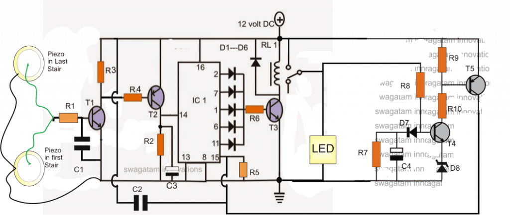 Usando um flip-flop e temporizador de atraso para criar um efeito de luz de corda