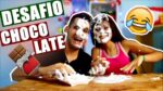 DESAFIO DO CHOCOLATE com TORTA NA CARA Ft. Minha irmã | Menino Prendado