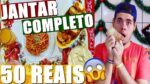 DESAFIO – JANTAR COMPLETO COM 50,00 REAIS | Menino Prendado