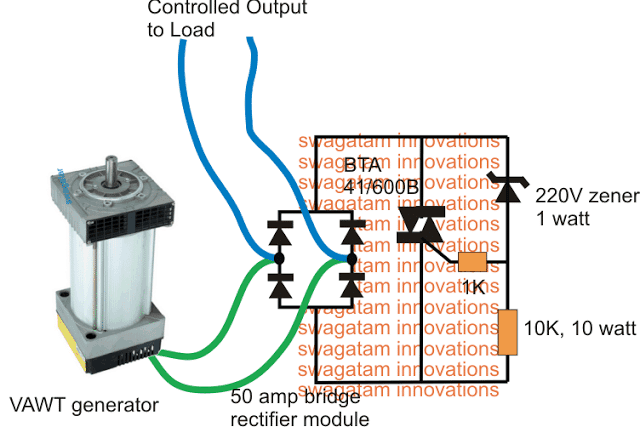 Circuito Controlador RPM para Geradores Diesel 3 Usando o método Triac Shunt