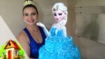 Bolo da Frozen – (Elsa) – -Culinaria-em-Casa