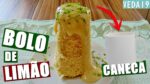 BOLO DE LIMÃO NA CANECA FÁCIL E RÁPIDO #VEDA19 | Menino Prendado