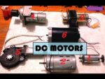 Motores DC Geradores DC em 6 tipos diferentes, cada um com seu próprio uso e especificações