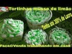 Tortinhas musse de Limão no Pote (FaçaEVenda)