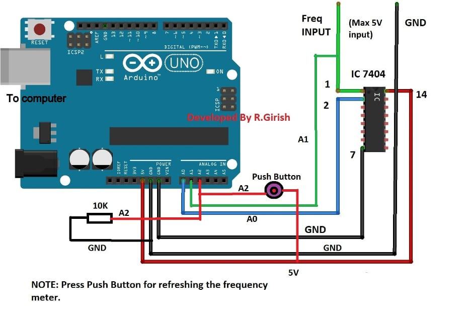 Ilustração da conexão do LCD ao Arduino: