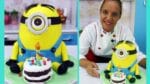 Bolo Minions  passo a passo