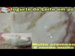 Iogurte Caseiro feito com leite em pó, Muito econômico.