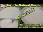 Iogurte Natural Caseiro,com 4 reais vc faz um litro de Iogurte.