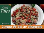 Língua de boi ao vinagrete – Chef Taico