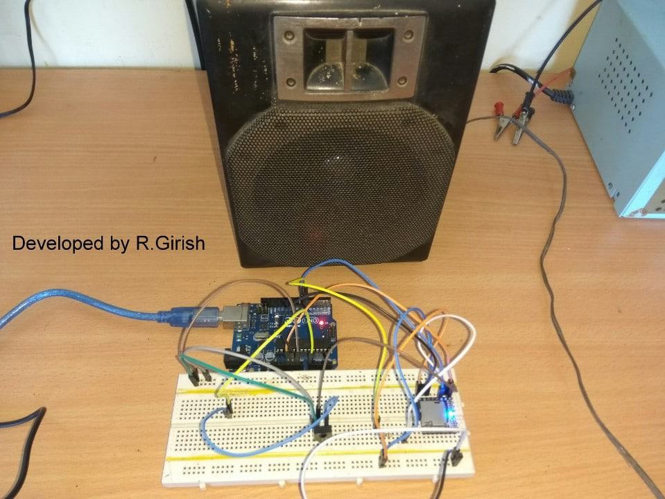 Mp3 Player usando DF Player – Detalhes completos do design 11 Protótipo do autor: