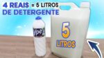 COM 4 REAIS VOCÊ FAZ 5 LITROS DE DETERGENTE #134 Receitas de Pai