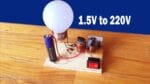 Como tornar fácil inversor de 1.5V a 220 Circuito em casa – inversor de 1.5V a 220V diagrama
