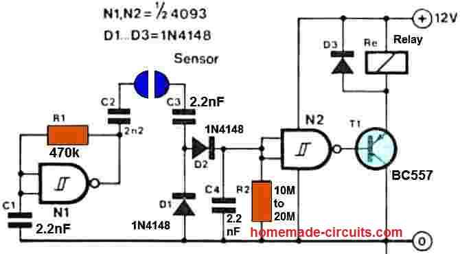 Sondas Anticorrosão para Controlador de Nível de Água 3 Outro projeto usando IC 4093 NAND Gates