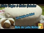 Bolo vulcão de Leite Ninho massa incrível vale a pena fazer.