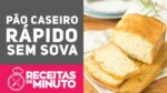 PÃO CASEIRO FÁCIL – QUEIJO E ERVAS – Receitas de Minuto #319