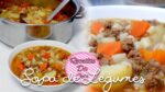 SOPA DE MACARRÃO COM CARNE MOIDA E LEGUMES FÁCIL | RECEITAS DA CRIS