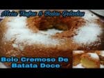 Bolo Cremoso de Batata Doce uma delícia.