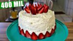BOLO DE LEITE NINHO COM MORANGO | ESPECIAL 400K | Menino Prendado