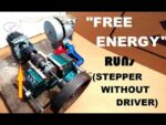Motor de passo funciona sem driver com gerador de energia livre