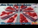 PUDIM DE MORANGO QUE NÃO VAI AO FORNO O MELHOR DO MUNDO.