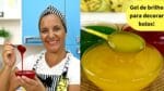 Aprenda um Gel de brilho colorido para decorar bolos