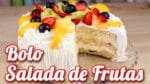 Bolo Decorado de Chantilly e Frutas  | Bolo Decorado com Frutas em Cima | Cakepedia