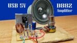Como fazer mini amplificador fácil por transistor D882 usando poder USB 5V