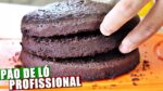 PÃO DE LÓ DE CHOCOLATE PROFISSIONAL PARA BOLOS DE ANIVERSÁRIO | Menino Prendado