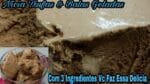 SORVETE DE CHOCOLATE COM 3 INGREDIENTES.