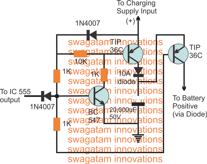 Circuito do Carregador de Descarga do Capacitor: