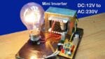 Como fazer mini inversor DC 12V para AC 230V a 240V usando transformador 5A em casa