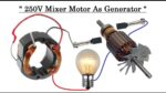 Gerador de alta energia de 220 V de um motor misturador de 500 W DIY