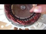 Mini turbina eólica 1800 rpm 24v teste com carga resistiva