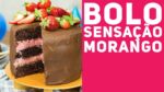 BOLO SENSAÇÃO DE MORANGO (de Aniversário do canal) – Receitas de Minuto #335