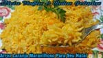 Arroz Laranja fácil e saboroso Especial de Natal