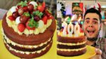 BOLO NAKED CAKE DE BRIGADEIRO BRANCO TRUFADO COM FRUTAS | ESPECIAL 700K | Menino Prendado