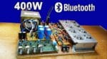 Como fazer amplificador de áudio de potência de 400 watts com Bluetooth usando os transistores 2N3055 e MJ2955
