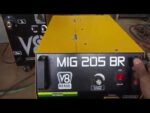 Solda mig 205  v8 Brasil  solda chapa  6 mm  com co² puro