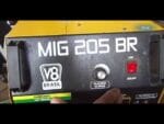 Solda mig 205  v8 Brasil  solda chapa fininha, lambri 0.4mm