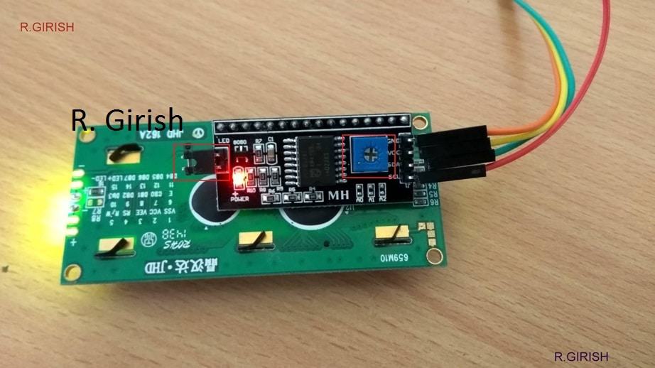 Introdução ao Módulo Adaptador LCD I2C 9 Como conectar o adaptador I2C ao monitor 16 x 2