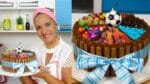 BOLO DE ANIVERSÁRIO PARA MENINO SUPER FÁCIL