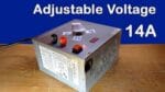 Como fazer a tensão ajustável da fonte de alimentação velha do computador 14A em casa