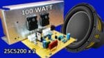 Como fazer amplificador mono 100W usando transistores 2SC5200 x 2 em casa
