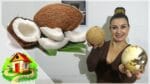 Como tirar um côco inteiro de dentro da casca Culinária em Casa