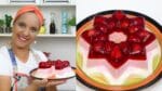 GELATINA DE MORANGO COM  YOGURTE SUPER FÁCIL DE FAZER