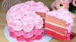 Ombre cake | como Fazer Ombre Cake | Decoração com Bicos de Confeitar