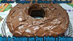 Bolo de chocolate sem ovos sem leite uma delícia fácil de fazer.