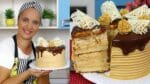 BOLO MOUSSE DE DOCE DE LEITE COM CARAMELO