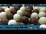 Reaproveitando as sobras de chocolate e faça trufas Maravilhosas #receitasnicia #pascoanicia