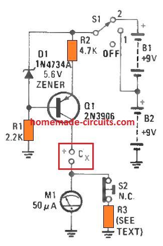 Circuito testador de vazamento de capacitor - Encontre capacitores com vazamento rapidamente 4 Como funciona o circuito
